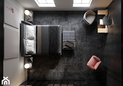Sypialnia w apartamencie w Katowicach ( 18/2019) - Średnia biała sypialnia, styl nowoczesny - zdjęcie od Ale design Grzegorz Grzywacz