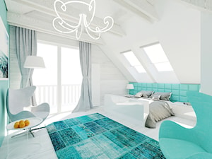 Sypialnia na poddaszu - zdjęcie od Ale design Grzegorz Grzywacz