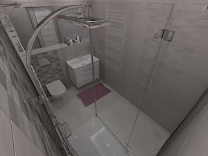 Projekt łazienki w Bojszowach - Łazienka, styl nowoczesny - zdjęcie od Megałazienki S. C.