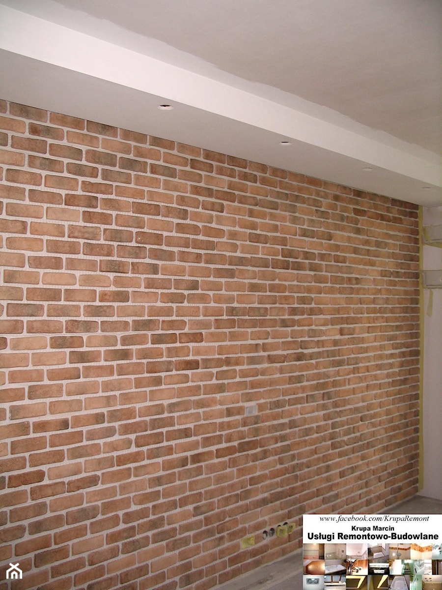 Ścianki z cegły ozdobnej - zdjęcie od Krupa Usługi Remontowe