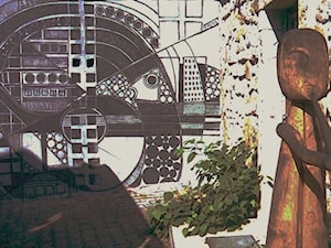 mural na ścianie Galerii Miliński w Pławnej - zdjęcie od czerniawska.eu