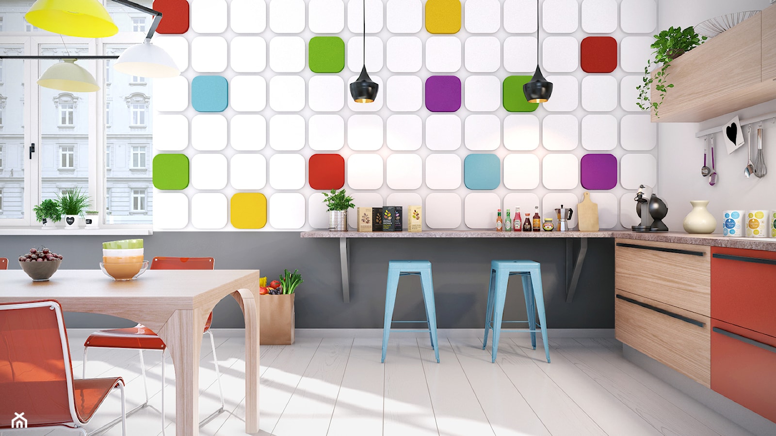 System dekoracji ścian! - Kuchnia, styl nowoczesny - zdjęcie od akademia sztukaterii - Homebook