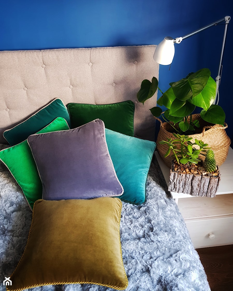 Sypialnie - Niebieska sypialnia, styl nowoczesny - zdjęcie od ColorForHome