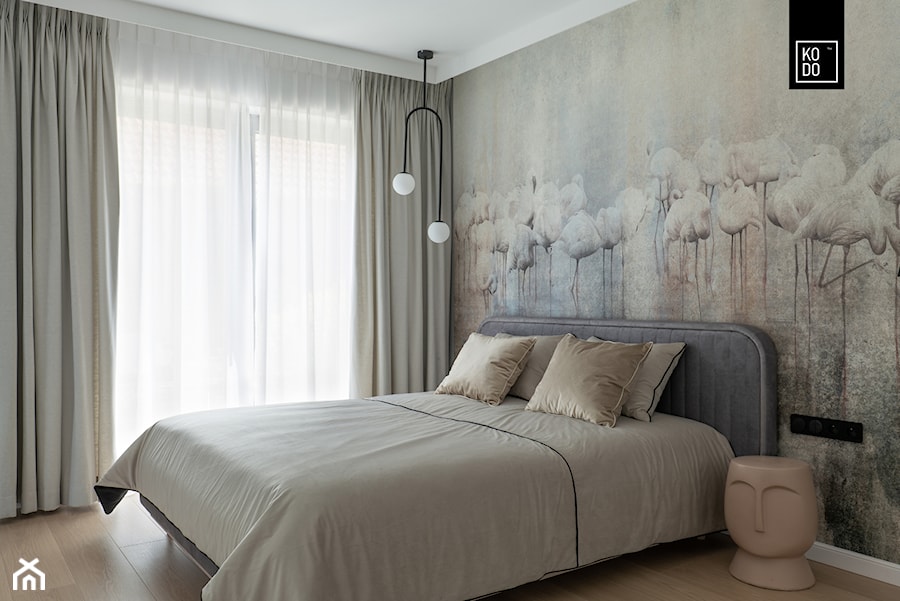 JAKOŚCIOWY MINIMALIZM - Sypialnia, styl minimalistyczny - zdjęcie od KODO projekty i realizacje wnętrz