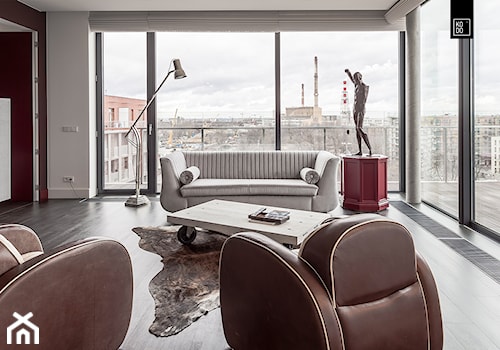 ROSSI_ODRA TOWER - Średni salon, styl nowoczesny - zdjęcie od KODO projekty i realizacje wnętrz