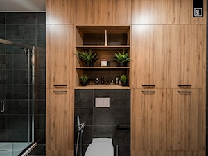 INDUSTRIALNA PROSTOTA - Średnia bez okna łazienka, styl industrialny - zdjęcie od KODO projekty i realizacje wnętrz