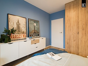 ŚWIĄTECZNE WYDANIE MIESZKANIA DLA RODZINY - Średnia niebieska sypialnia, styl nowoczesny - zdjęcie od KODO projekty i realizacje wnętrz