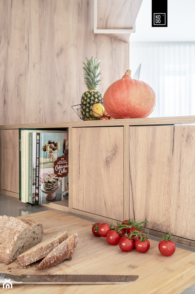 KĘPA MIESZCZAŃSKA W TURKUSIE - Kuchnia, styl minimalistyczny - zdjęcie od KODO projekty i realizacje wnętrz
