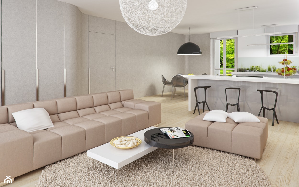 APARTAMENTO A VIA PRINCIPE EUGENIO - wyzwanie w stolicy designu - Salon, styl nowoczesny - zdjęcie od KODO projekty i realizacje wnętrz - Homebook