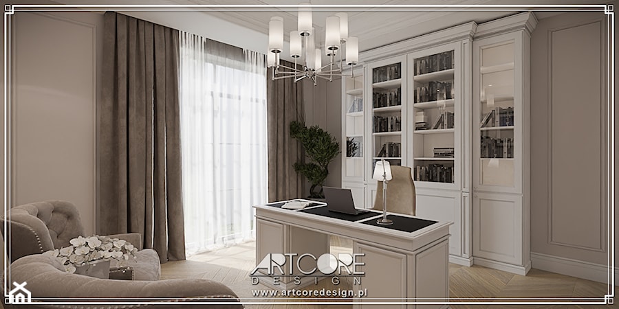 Gabinet w stylu klasycznym - zdjęcie od ArtCore Design