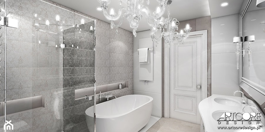 Aranżacja luksusowej łazienki. - zdjęcie od ArtCore Design