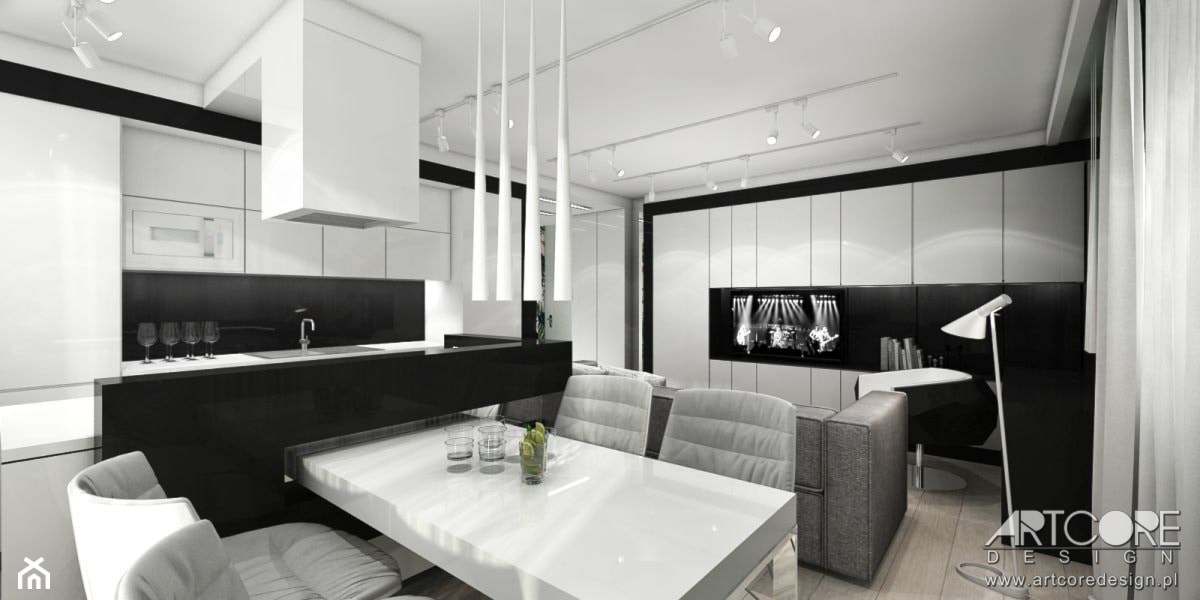 nowoczesny apartament - zdjęcie od ArtCore Design - Homebook
