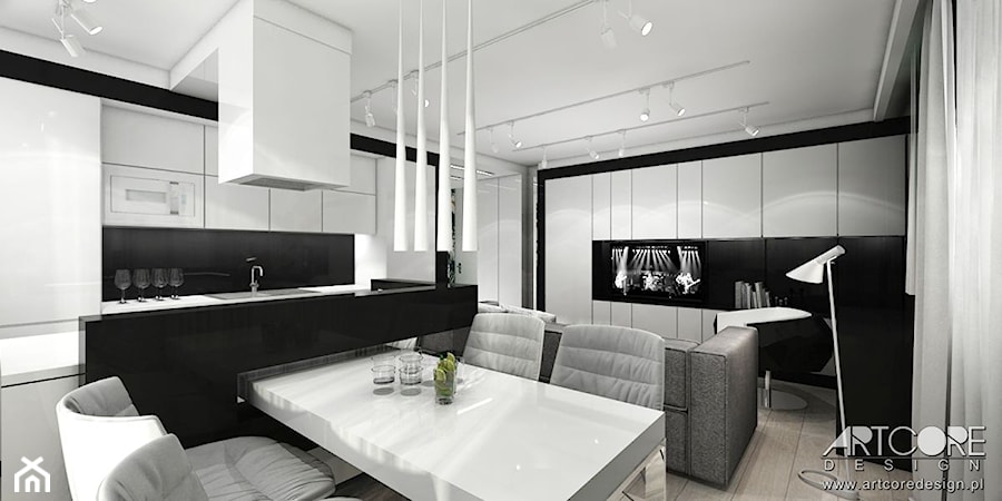 nowoczesny apartament - zdjęcie od ArtCore Design