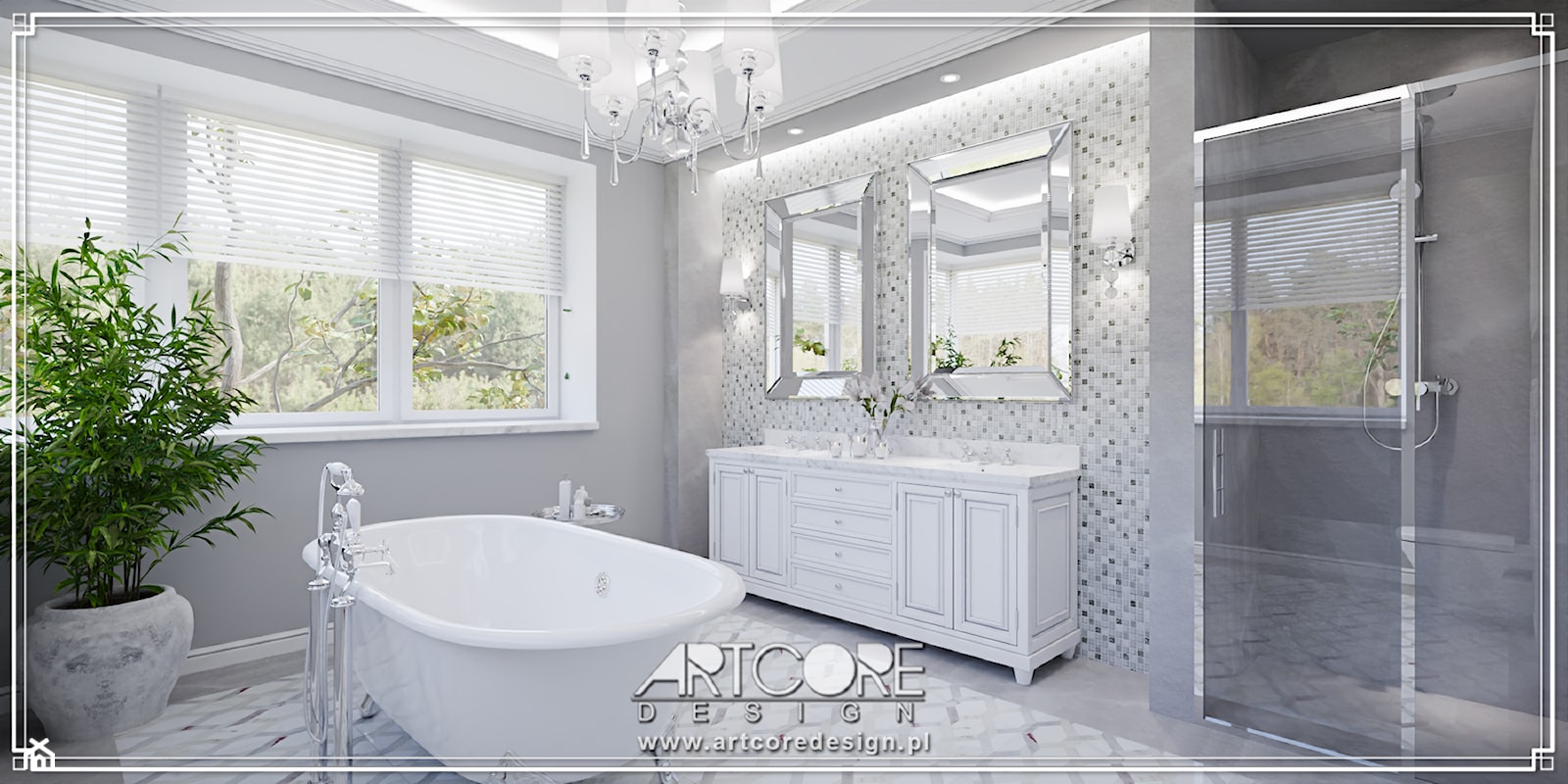Łazienka w stylu prowansalskim - zdjęcie od ArtCore Design - Homebook