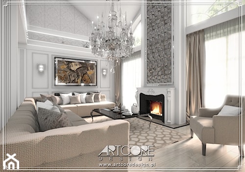 Luksusowe wnętrza rezydencji glamour - zdjęcie od ArtCore Design