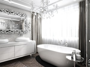 Wanna wolnostojąca w łazience glamou. - zdjęcie od ArtCore Design