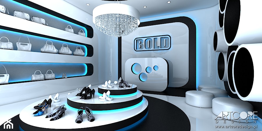 ICE COLD - Projekt wnętrza butiku. - zdjęcie od ArtCore Design