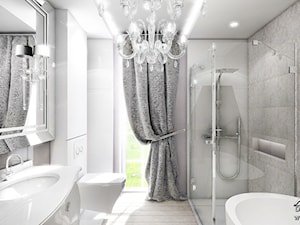 Stylowa łazienka glamour. - zdjęcie od ArtCore Design