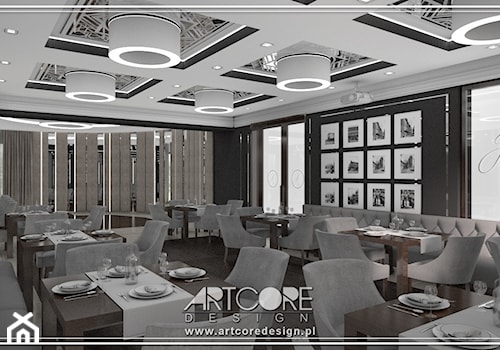 Projektowanie wnętrz restauracji w hotelu - zdjęcie od ArtCore Design