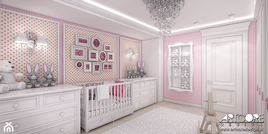 Romantyczny pokój dziewczynki. - zdjęcie od ArtCore Design