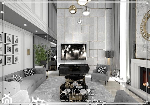 luksusowe wnętrza rezydencji projekt - zdjęcie od ArtCore Design