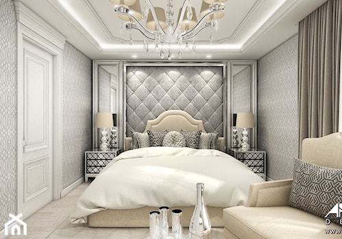 Projekt wnętrza sypialni w stylu klasycznym - zdjęcie od ArtCore Design