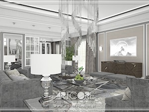 Luksusowe wnętrza salonu - zdjęcie od ArtCore Design