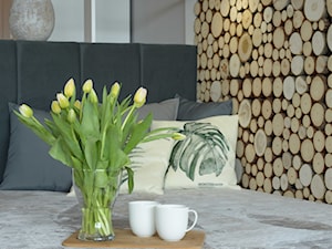 Mieszkanie inwestycyjne Wisła - Mała biała sypialnia, styl skandynawski - zdjęcie od Bubbles Studio