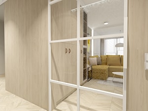 Świetliste mieszkanie z nutką energii - Duży szary hol / przedpokój, styl skandynawski - zdjęcie od Bubbles Studio