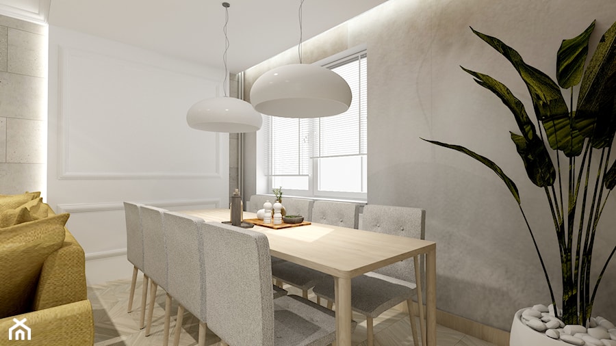 Świetliste mieszkanie z nutką energii - Jadalnia, styl skandynawski - zdjęcie od Bubbles Studio