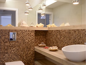 Dom jednorodzinny Jastrzębie Zdrój - Mała na poddaszu bez okna łazienka, styl nowoczesny - zdjęcie od Bubbles Studio