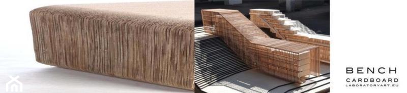 BENCH -SCULPTURE - CARDBOARD FURNITURE - zdjęcie od L A B O R A T O R Y A R T - Homebook