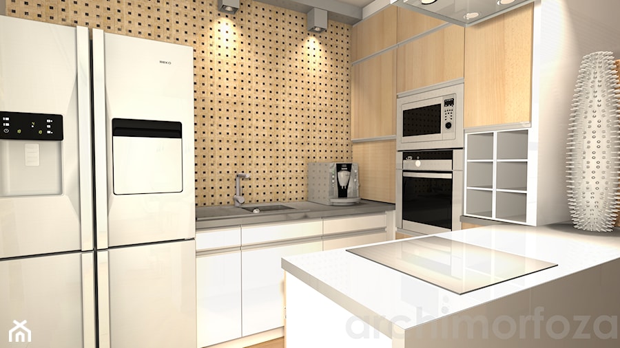 Mieszkanie w Grudziądzu Pastelowa nowoczesność - Kuchnia, styl nowoczesny - zdjęcie od ARCHIMORFOZA IDS