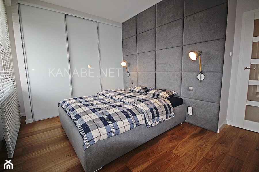 Męski Apartament 72m2 - Sypialnia, styl minimalistyczny - zdjęcie od KAnaBE