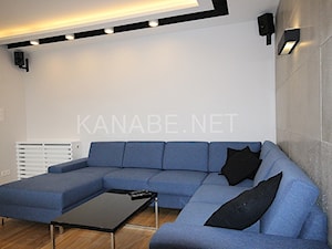 Męski Apartament 72m2 - Salon, styl minimalistyczny - zdjęcie od KAnaBE