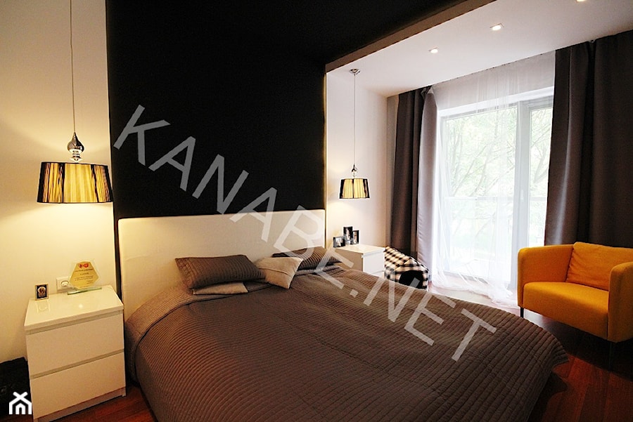 APARTAMENT 58m2 - Sypialnia, styl nowoczesny - zdjęcie od KAnaBE