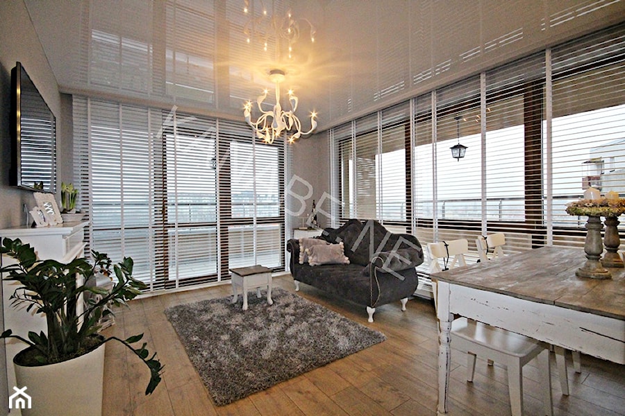 NOWOCZESNY GLAMOUR APARTAMENT 49 m2 - OSIEDLE PARKOWE- KIELCE - Salon, styl glamour - zdjęcie od KAnaBE