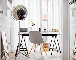 Miejski Styl - konkurs - Małe w osobnym pomieszczeniu białe biuro, styl nowoczesny - zdjęcie od DOMagała Design - Homebook
