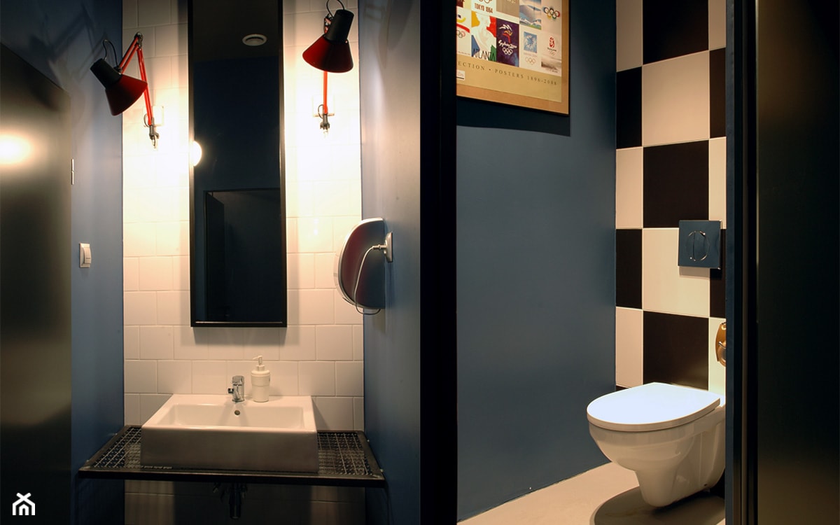 Fast & Good - Mała bez okna z punktowym oświetleniem łazienka, styl vintage - zdjęcie od DOMagała Design - Homebook