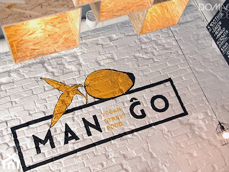 Aranżacje wnętrz - Wnętrza publiczne: Mango - Vegan Street Food - DOMagała Design. Przeglądaj, dodawaj i zapisuj najlepsze zdjęcia, pomysły i inspiracje designerskie. W bazie mamy już prawie milion fotografii!