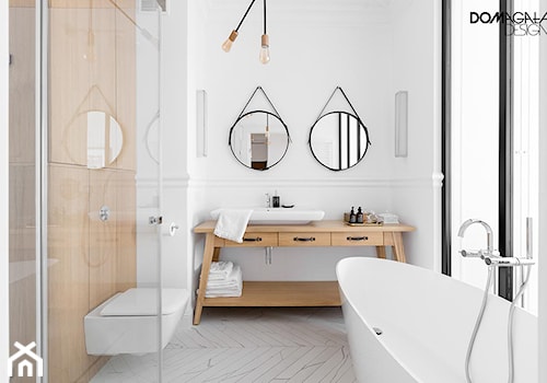 Miejski Styl - konkurs - Średnia łazienka z oknem, styl nowoczesny - zdjęcie od DOMagała Design