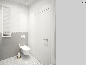 Zielono mi - Mała bez okna z lustrem z punktowym oświetleniem łazienka, styl skandynawski - zdjęcie od DOMagała Design