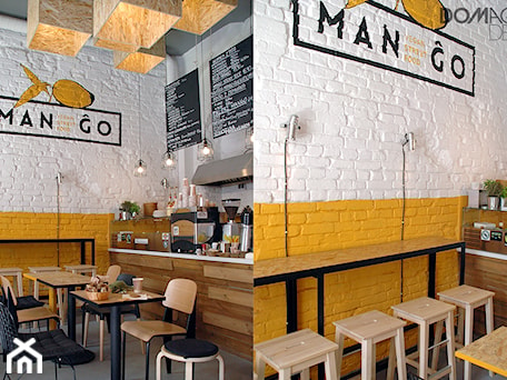Aranżacje wnętrz - Wnętrza publiczne: Mango - Vegan Street Food - DOMagała Design. Przeglądaj, dodawaj i zapisuj najlepsze zdjęcia, pomysły i inspiracje designerskie. W bazie mamy już prawie milion fotografii!