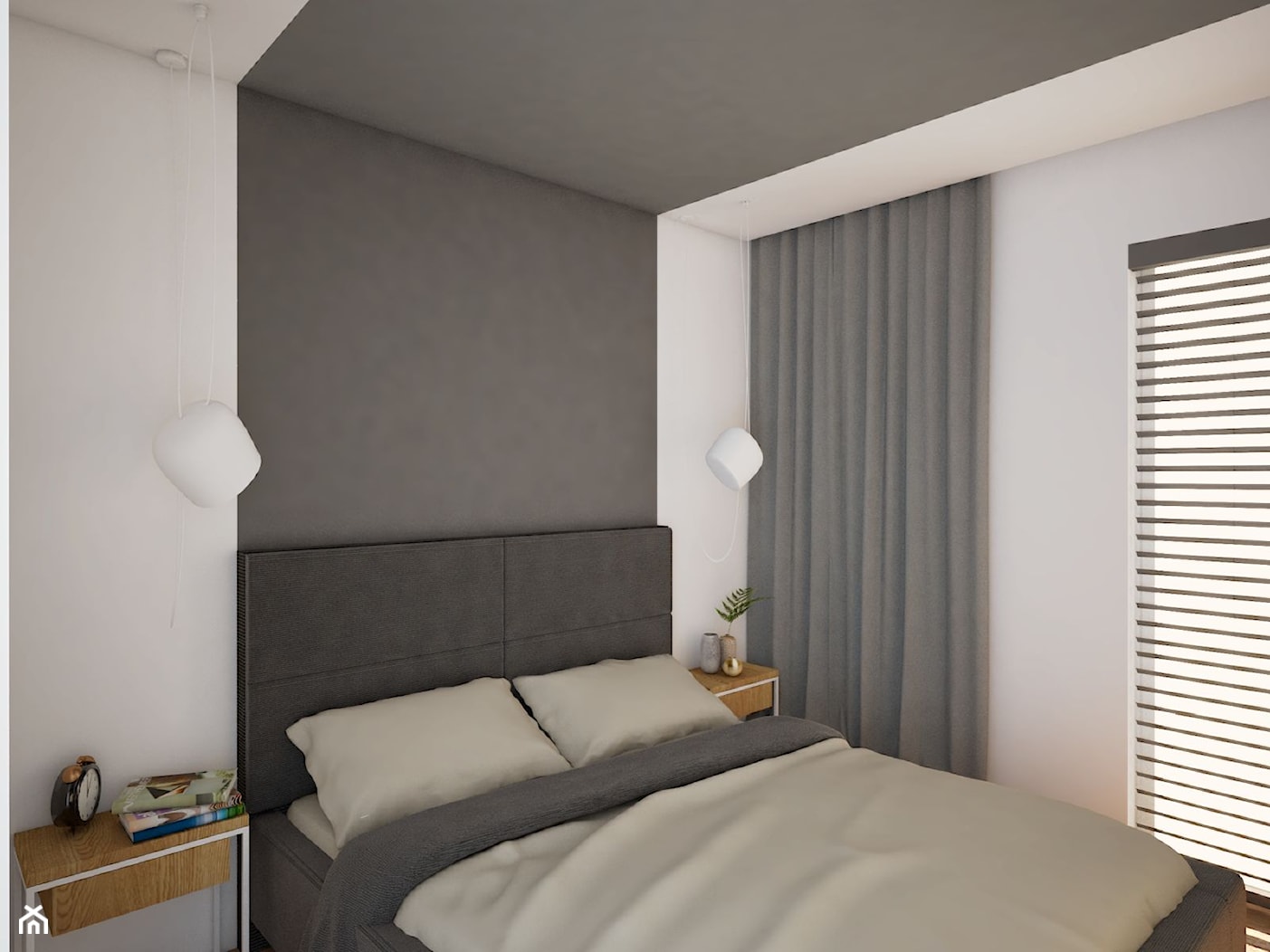 Minimalistyczna sypialnia - zdjęcie od Anna Freier Architektura Wnętrz - Homebook