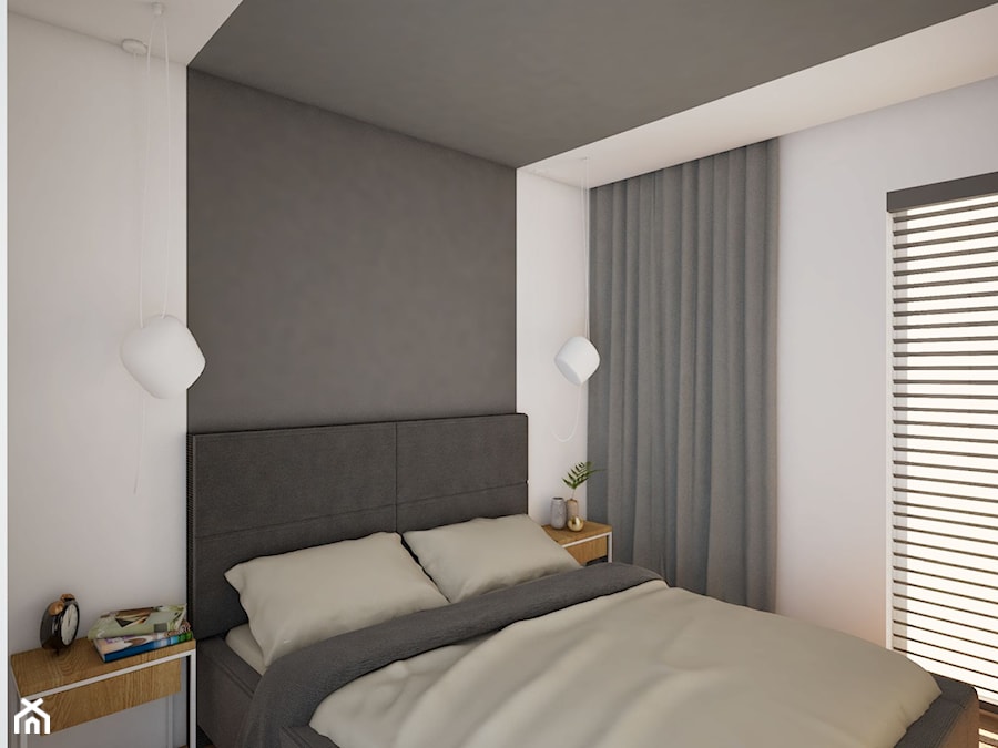 Minimalistyczna sypialnia - zdjęcie od Anna Freier Architektura Wnętrz