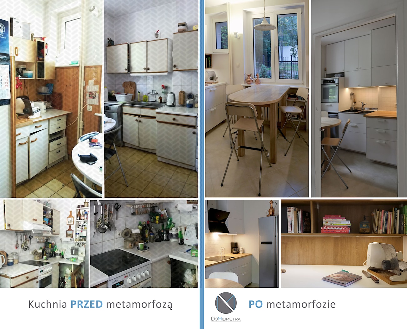 Kuchnia Przed i Po metamorfozie - zdjęcie od DoMilimetra - Homebook