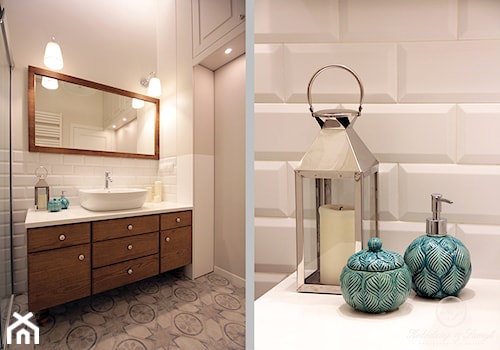 PARIS - Mała łazienka, styl prowansalski - zdjęcie od Kołodziej & Szmyt Projektowanie Wnętrz