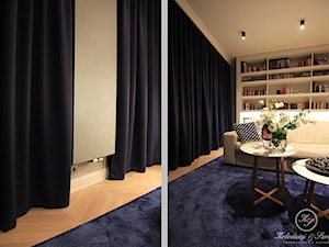 NAVY - Średni biały salon, styl nowoczesny - zdjęcie od Kołodziej & Szmyt Projektowanie Wnętrz