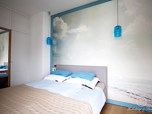 MODERN VINTAGE - Średnia biała sypialnia, styl skandynawski - zdjęcie od Kołodziej & Szmyt Projektowanie Wnętrz