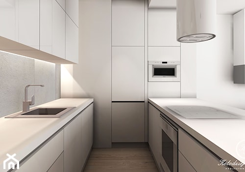 WHITE - Kuchnia, styl nowoczesny - zdjęcie od Kołodziej & Szmyt Projektowanie Wnętrz
